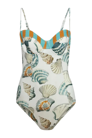 Hunter Bell Nevis One Piece Swimsuit, Somers Shell Cream