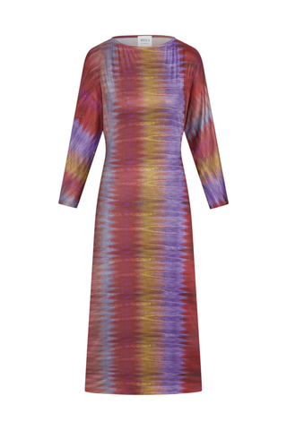 Misa Delara Dress, Moiré Stripe