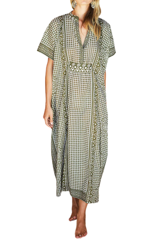 Love Tomas Emerson Caftan, Moss