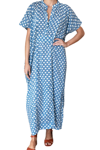 TS Love Tomas Emerson Caftan, Cleo Azure Organic