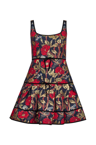 Hunter Bell Rosalind Dress, Palais Floral Gold