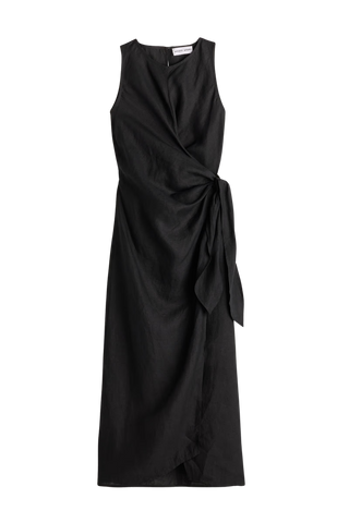 Apiece Apart Gustava Wrap Midi, Black
