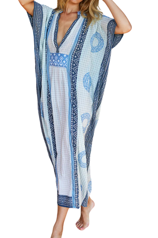 Emerson Fry Emerson Caftan, Cerulean