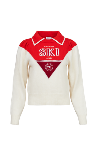Hunter Bell Ryder Sweater, Cream Crimson