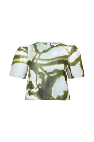 Hunter Bell Olivia Top, Seabreeze Ikat Green