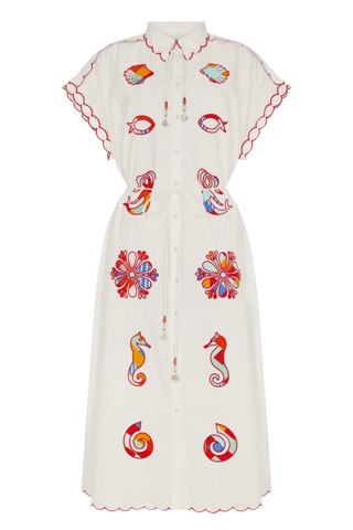 Carolina K Valerie Dress, Off White