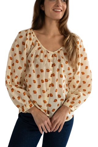 Mille Aly Top, Honey Petite Bouquet