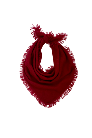 Jumper 1234 Distressed Triangle Scarf, Dull Red