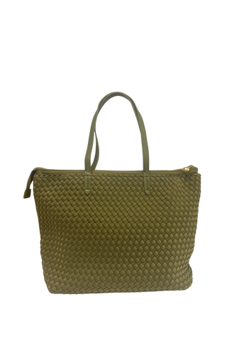 Naghedi Jetsetter Small Tote, Bottle Green