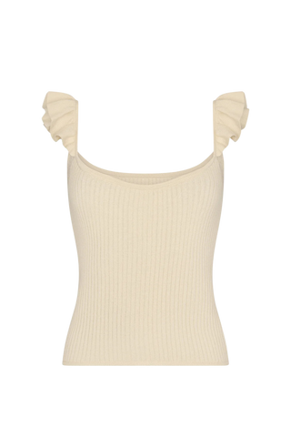 Carolina K Nielle Rib Tank Top, Ivory