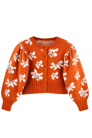 Mirth Valmorel Knit Cardigan, Burnt Iris