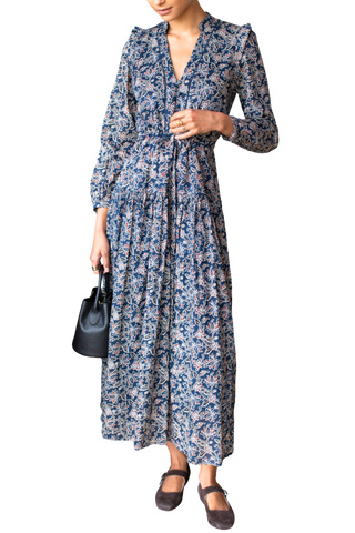Love Tomas Frances 4 Basque Dress, Artisan Flower Vines Organic