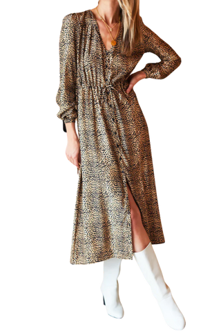 Emerson Fry May Dress, Little Cheetah Silk