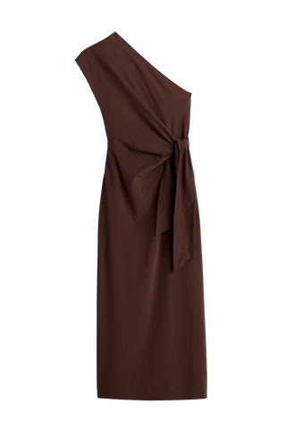 Apiece Apart Georgie One Shoulder Maxi, Chocolate