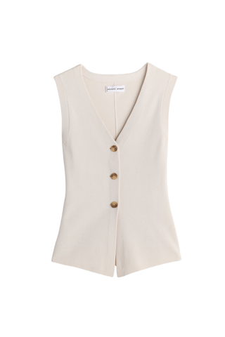 Apiece Apart Marca Knit Top, Cream