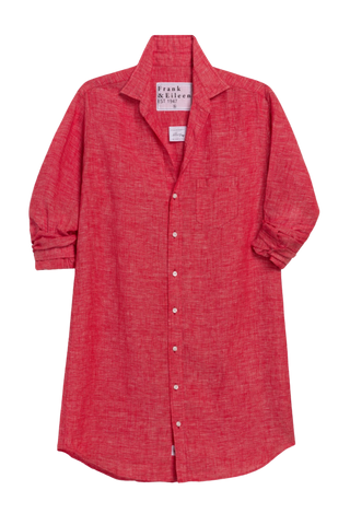 Frank & Eileen Mary Classic Shirtdress, Red Linen