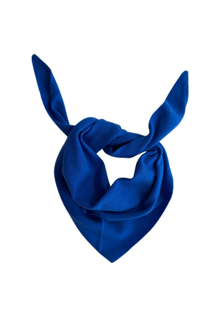 White & Warren Cashmere Neckerchief, Dark Cobalt