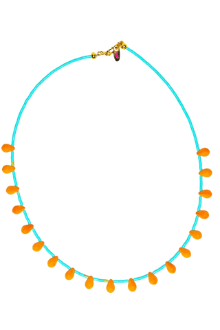 Gather Goods Mustard Drop Necklace