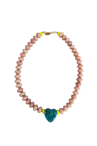 Gather Goods Turquoise Heart Necklace