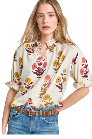 Pink Chicken Josephine Top, Harvest Dandelion