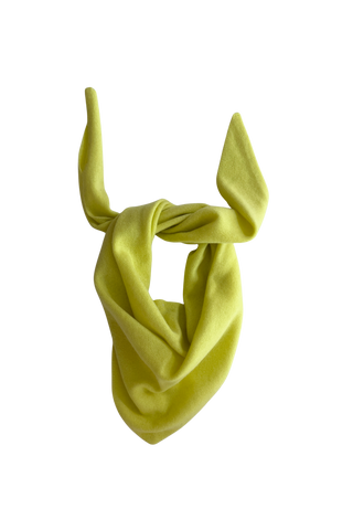 White & Warren Cashmere Neckerchief, Citric Yellow