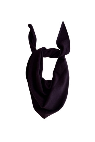 White & Warren Cashmere Neckerchief, Deep Plum
