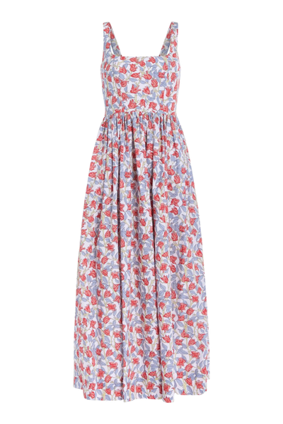 Coco Shop Scoop Neck Dress, Red Bougainvillea – Monkee's of Mount