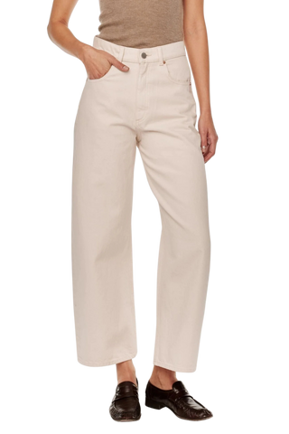 DL1961 Taylor Barrel Ultra High Rise Crop, Flax