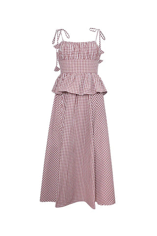 TS Hunter Bell Betsy Dress, Cotswold Check Rust