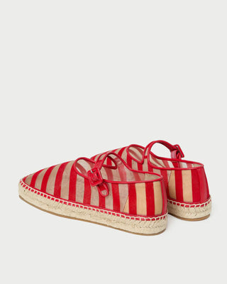 Loeffler Randall Clover Espadrille, Red Caramel Rugby Stripe