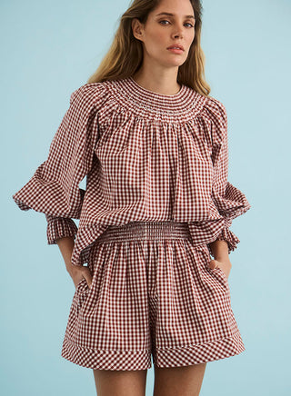 TS Hunter Bell Jemma Short, Cotswold Check Rust