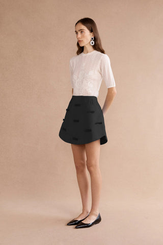 Lovaan Cosette Mini Skirt, Black