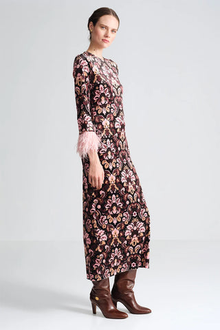 Cara Cara Danya Dress, Damask Black