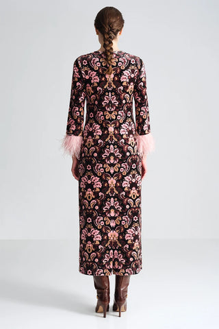 Cara Cara Danya Dress, Damask Black