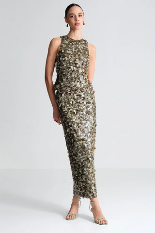 Cara Cara Senza Top, Taupe Palette Sequin