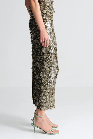 Cara Cara Sienna Skirt, Taupe Palette Sequin