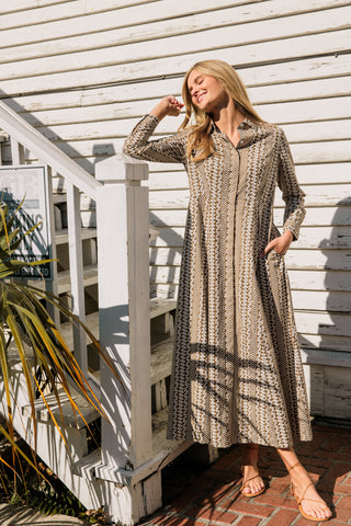 Livro Classic Shirt Dress, Driftwood