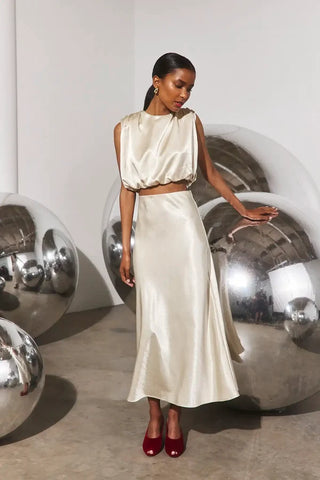 Hunter Bell Cosima Top, Champagne on Fifth