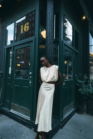 Hunter Bell Cosima Top, Champagne on Fifth