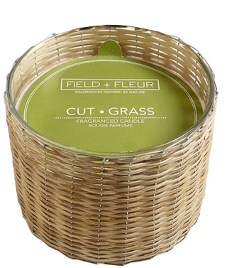 Field + Fleur 3 Wick Candle, Cut Grass