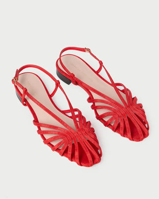 Loeffler Randall Devon Lattice Slingback Sandal, Red