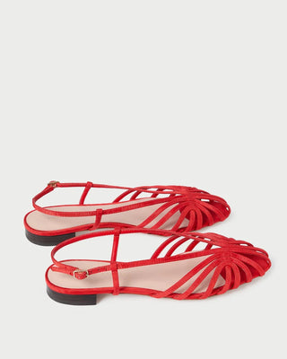 Loeffler Randall Devon Lattice Slingback Sandal, Red