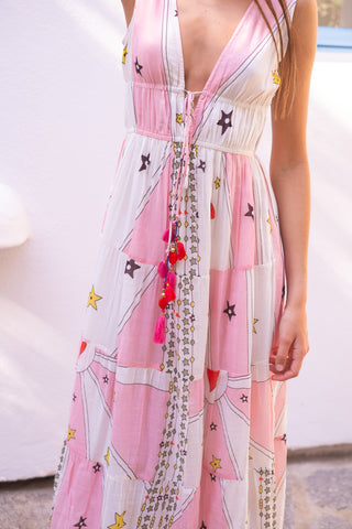 Jenny Maxi Dress, Red Heart