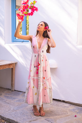 Jenny Maxi Dress, Red Heart
