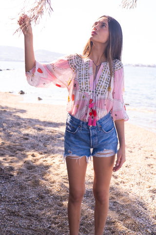 Bell Macey Top, Red Heart
