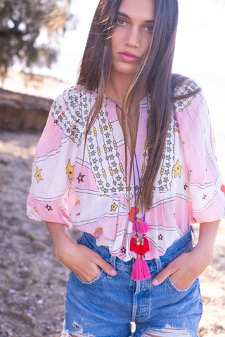 Bell Macey Top, Red Heart