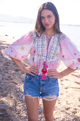 Bell Macey Top, Red Heart