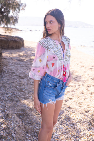 Bell Macey Top, Red Heart