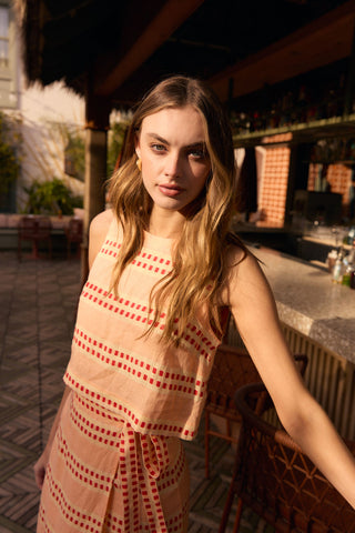 Olivia by Livro Dani Top, Spanish Stripes