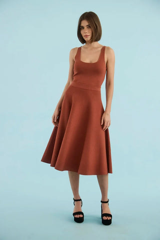 TS Hunter Bell Joan Skirt, Rust